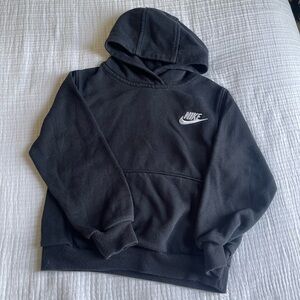 Nike Black Hoodie with White Swoosh Logo
